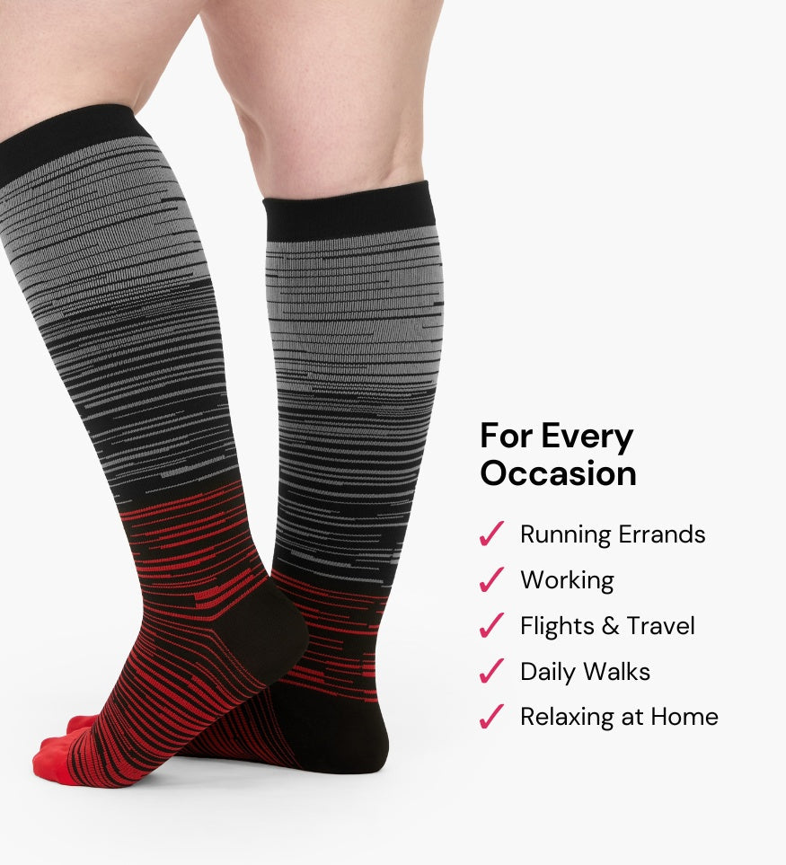 Prosox™ Advanced Wide Compression Socks (Stripes)