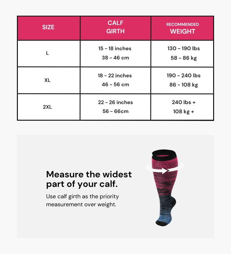 Prosox™ Advanced Wide Compression Socks (Stripes)